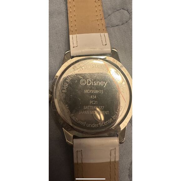 NWOT Disney Mickey Mouse Watch MZB Mck958h15 Silver Case Multicolor Cartoon Band main image 5